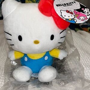 New with tags in packaging Hello kitty Sanrio white 8” plush stuffed animal